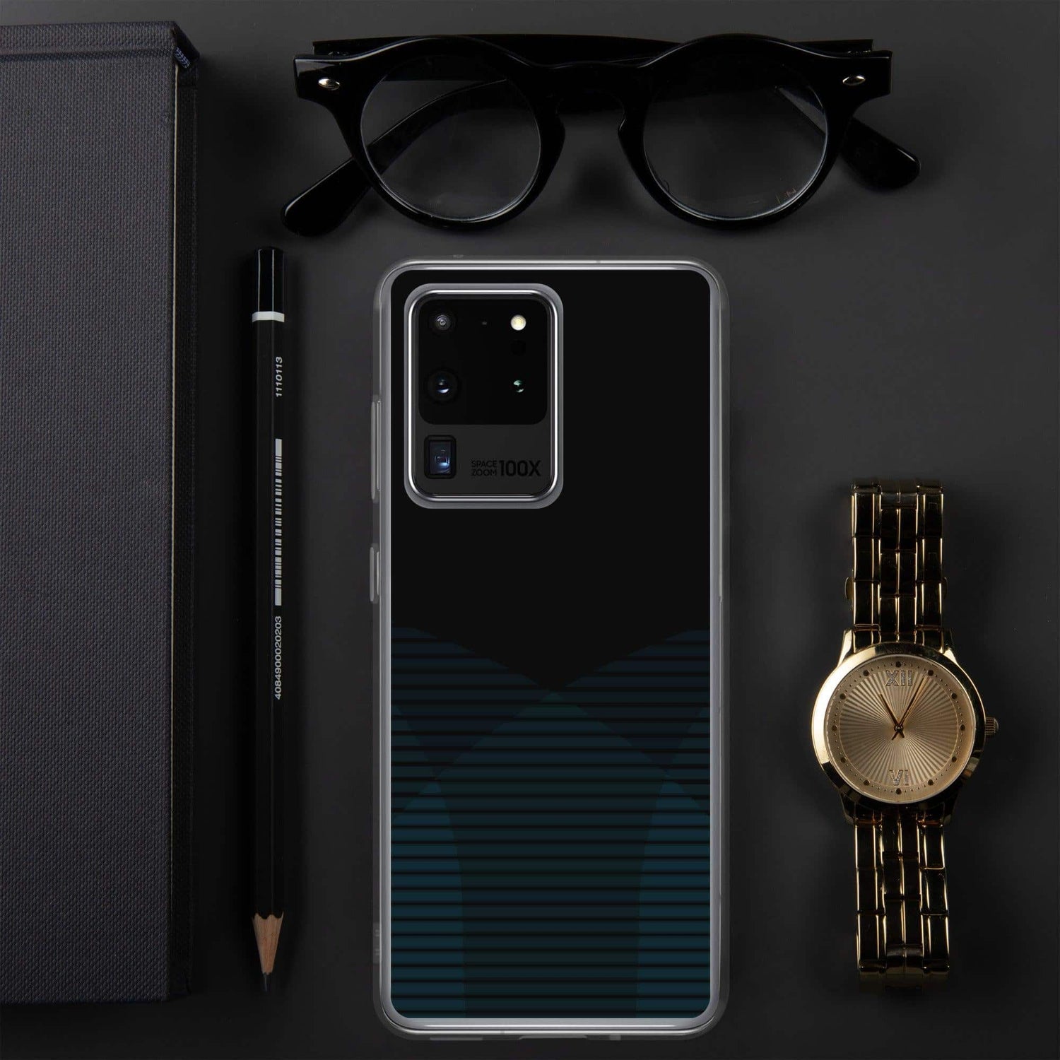 Robuste Samsung Galaxy Handyhülle aus Polycarbonat, stoßfest und passgenau für Galaxy S10 bis S22 Ultra, in schwarzer Farbe.