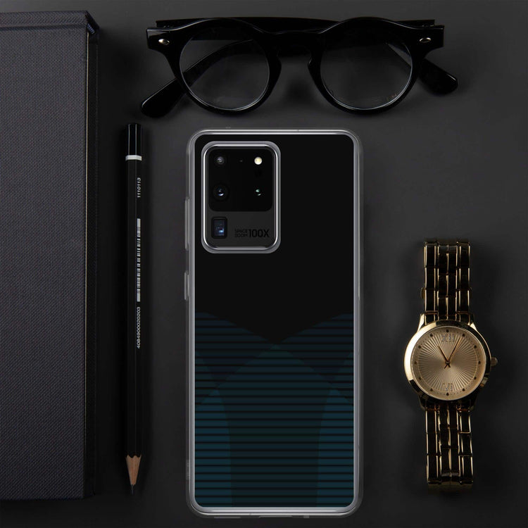 Robuste Samsung Galaxy Handyhülle aus Polycarbonat, stoßfest und passgenau für Galaxy S10 bis S22 Ultra, in schwarzer Farbe.