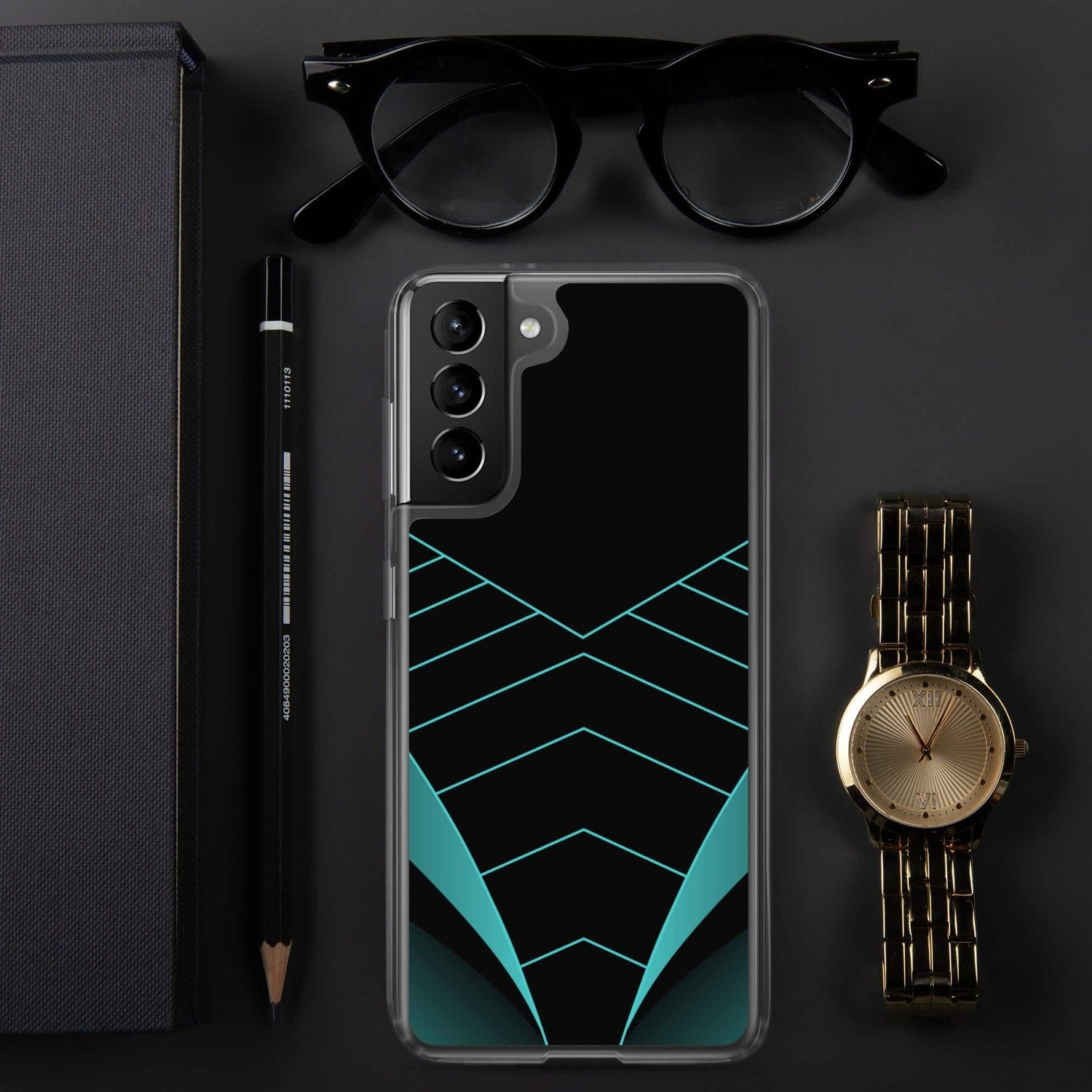 Robuste Samsung Galaxy Handyhülle aus Polycarbonat und TPU in Schwarz, stoßfestes Design für Galaxy S10 bis S22 Ultra