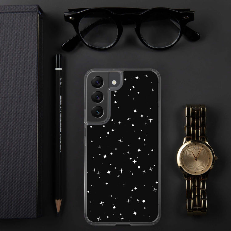 Samsung Galaxy Handyhülle aus Polycarbonat und TPU mit Druckmuster, passend für Galaxy S10 bis S22 Ultra, in neutralem Design