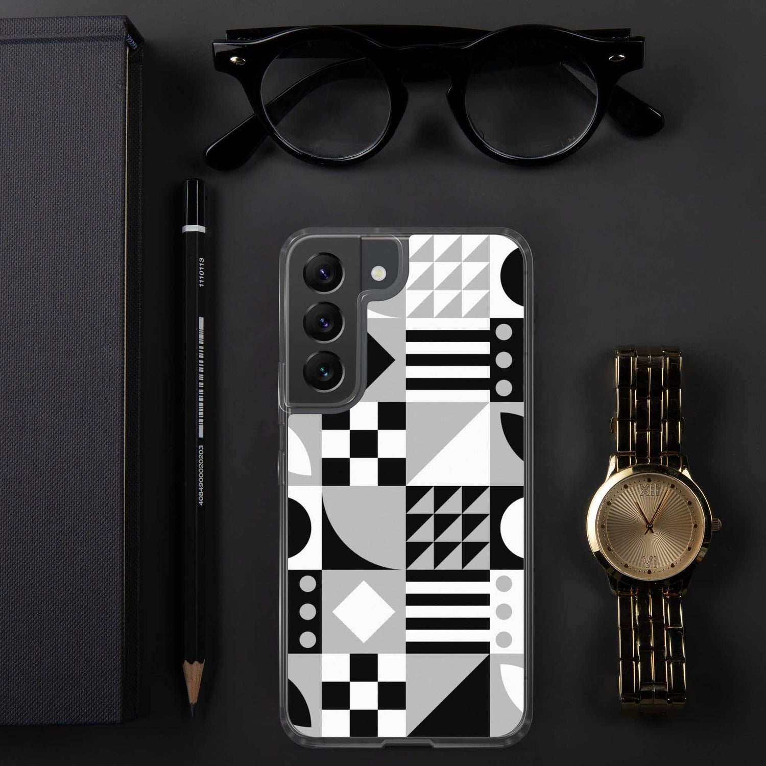 Samsung Galaxy Handyhülle aus Polycarbonat und TPU, stoßfest, Schutzcase für Galaxy S10 bis S22 Ultra, in Schwarz, von BUYATHOME24