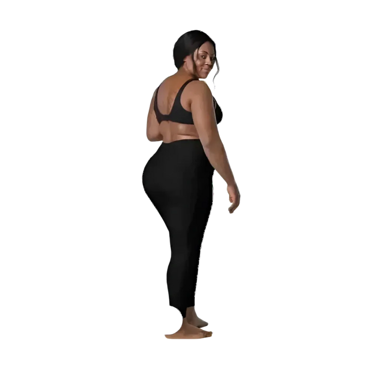 Damen Sport Leggings mit V-Bund und hoher Taille, Seitentaschen, in verschiedenen Größen von BUYATHOME24, bequeme Sportbekleidung