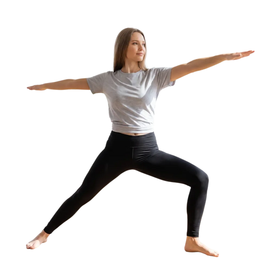 Damen Sportleggings mit hohem Bund und 4-Wege-Stretch, in XS bis XL, von BUYATHOME24, bequem und flexibel für Fitness und Alltag