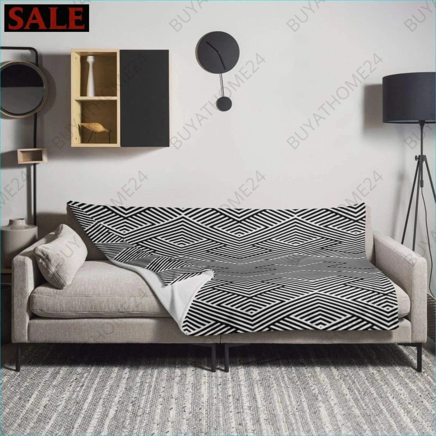 Sofadecke 125 cm x 150 cm, 150 cm x 200 cm - BUYATHOME24 - Textildruck - GERMANY - Sofadecke, WOHNEN