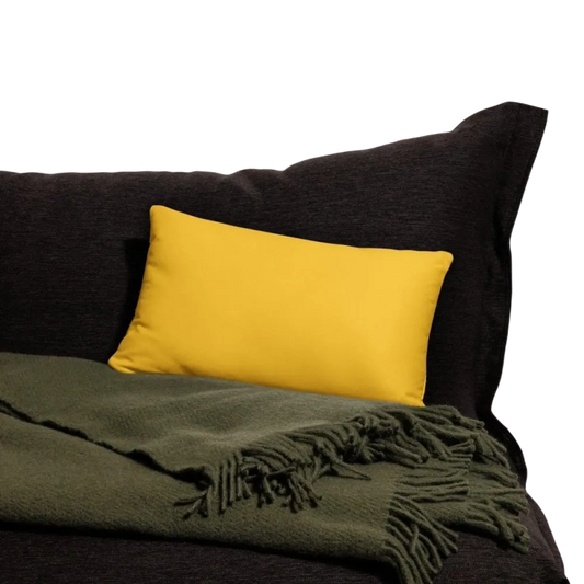 Handgenähtes Polyester-Sofakissen, 45 cm, mit Textildruck, bequemes Kissen für Sofa und Bett von BUYATHOME24