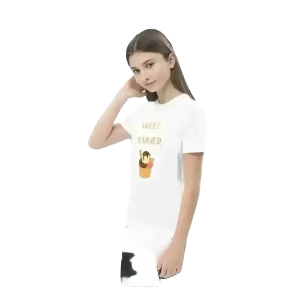 Sommerliches unisex Grafik-T-Shirt für Kinder 3-14 Jahre, kurzarm, bequemer Schnitt, in bunten Farben, stylisch und angenehm zu tragen