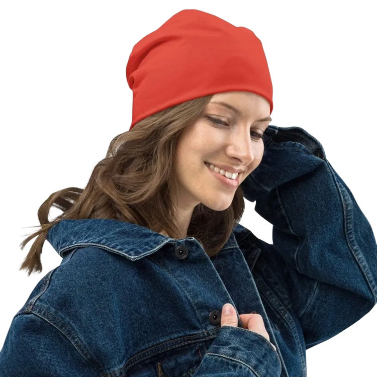 Unisex Sommermütze Beanie aus Polyester-Elasthan in S-L, gestrickt, für Damen, in verschiedenen Farben, bequem und stylisch