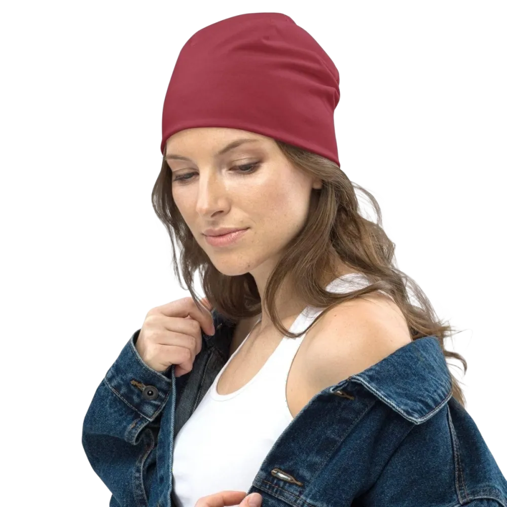 Unisex Sommermütze Beanie aus Polyester und Elasthan in S-L, modische Strickmütze für Damen von BUYATHOME24