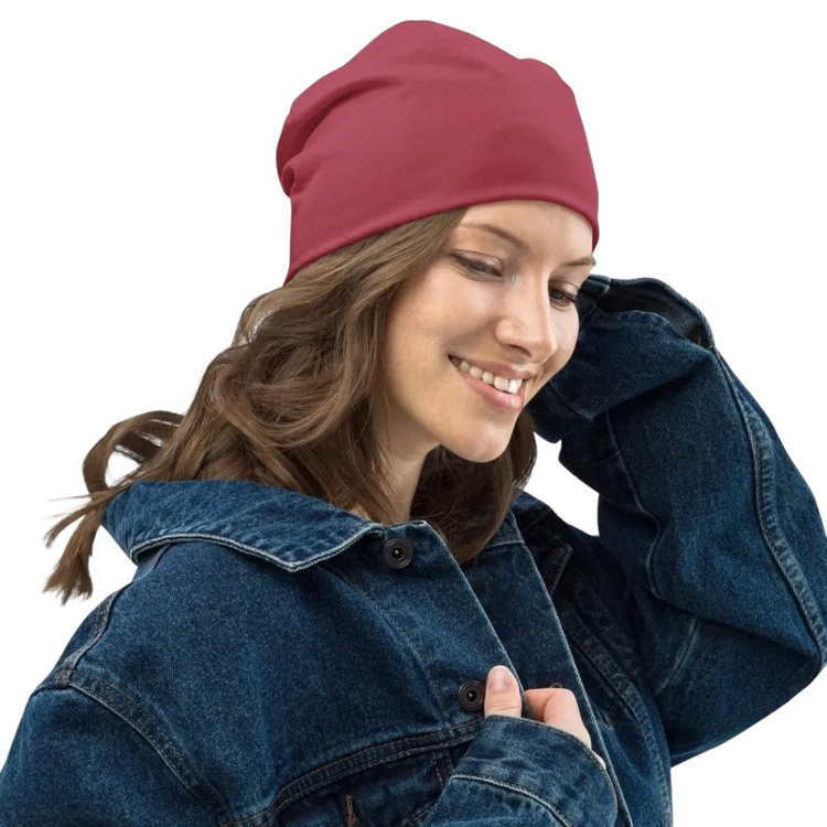 Unisex Sommermütze Beanie aus Polyester und Elasthan, S-L, für Damen, in strickoptik, von BUYATHOME24
