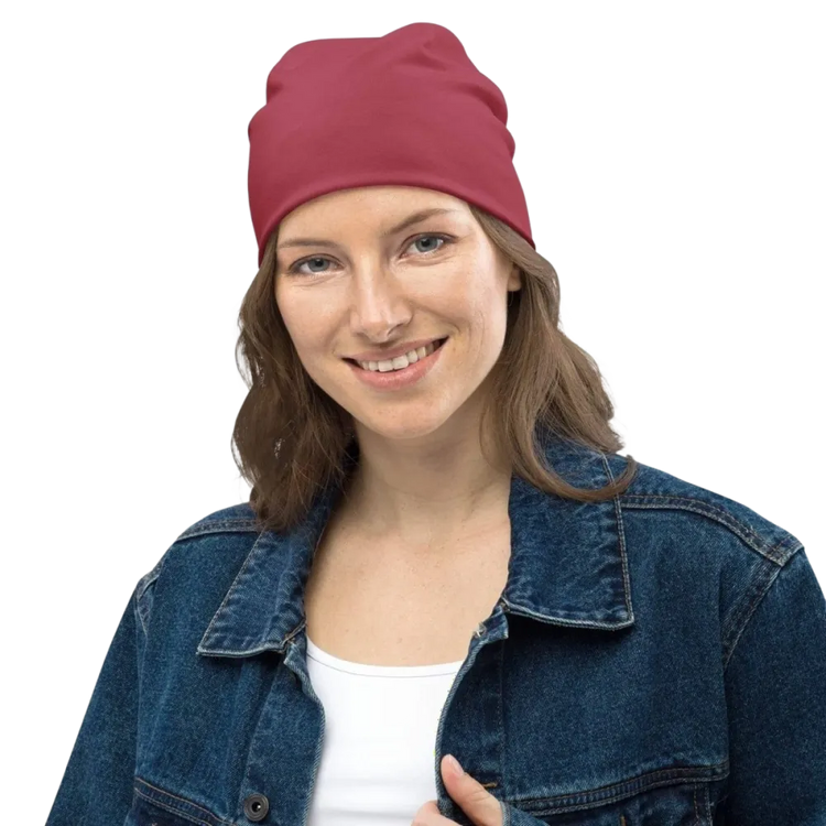 Unisex Sommermütze Beanie aus Polyester und Elasthan in S-L, bequemes Damen-Design, elastisch und atmungsaktiv, in neutraler Farbe