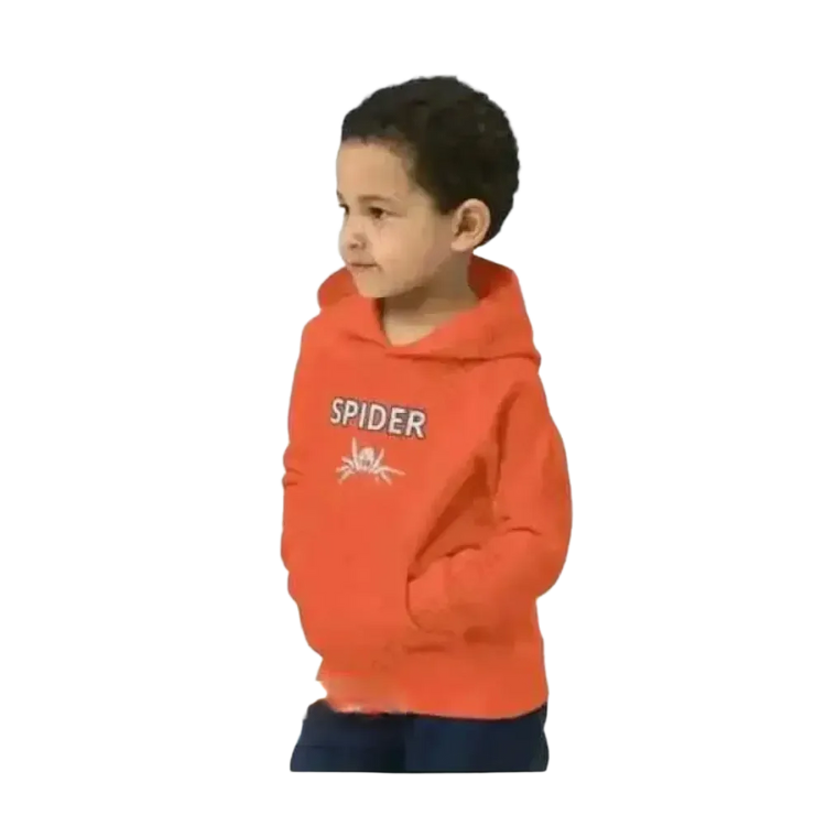 Grafik-Kapuzenpullover für Kinder, unisex, 4-12 Jahre mit Spinnenmuster, doppellagige Halloween-Hoodie von BUYATHOME24
