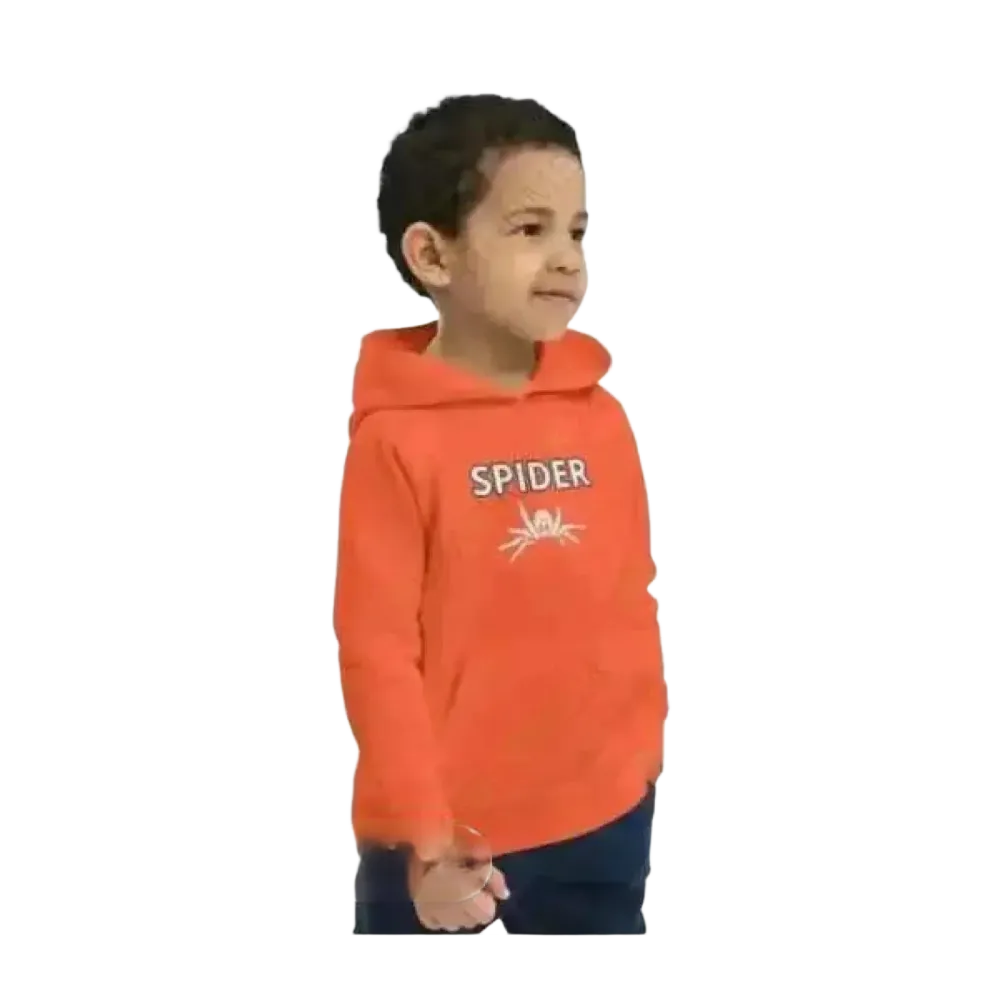 Grafik-Kapuzenpulli für Kinder, Unisex Halloween-Spinnen-Design, doppellagig, für Jungen und Mädchen, 4-12 Jahre, von BUYATHOME24