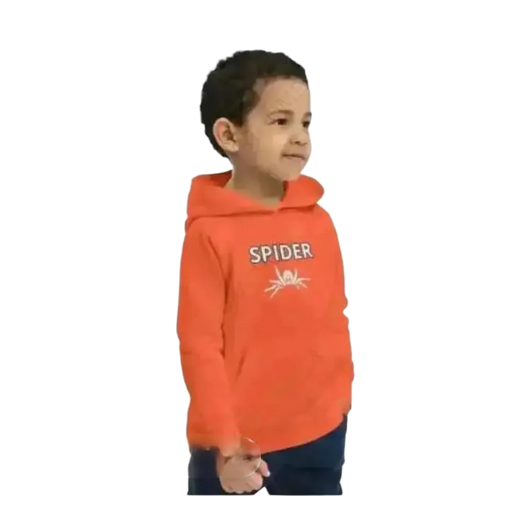 Grafik-Kapuzenpulli für Kinder, Unisex Halloween-Spinnen-Design, doppellagig, für Jungen und Mädchen, 4-12 Jahre, von BUYATHOME24