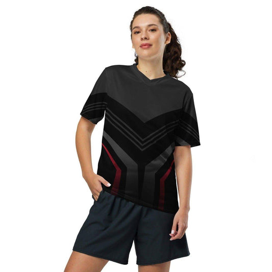 Unisex Fußball T-Shirt mit V-Ausschnitt, schnelltrocknend, bedruckbar, in 2XS-6XL, von BUYATHOME24, für Damen und Herren