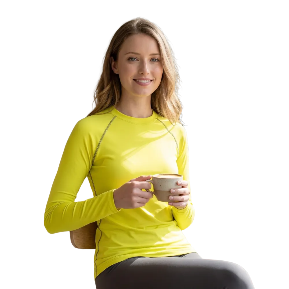 Unisex langarm Sportshirt von BUYATHOME24, atmungsaktiv, UV-Schutz, in XS-3XL, geeignet für Damen und Herren, sportliche Bekleidung
