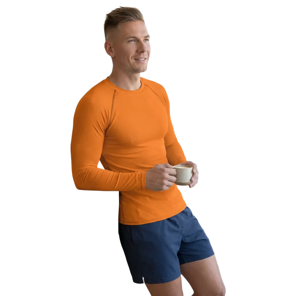 Unisex Langarm-Sportshirt mit Stretchstoff in XS-3XL, geeignet für Radfahren, in sportlichem Design, von BUYATHOME24