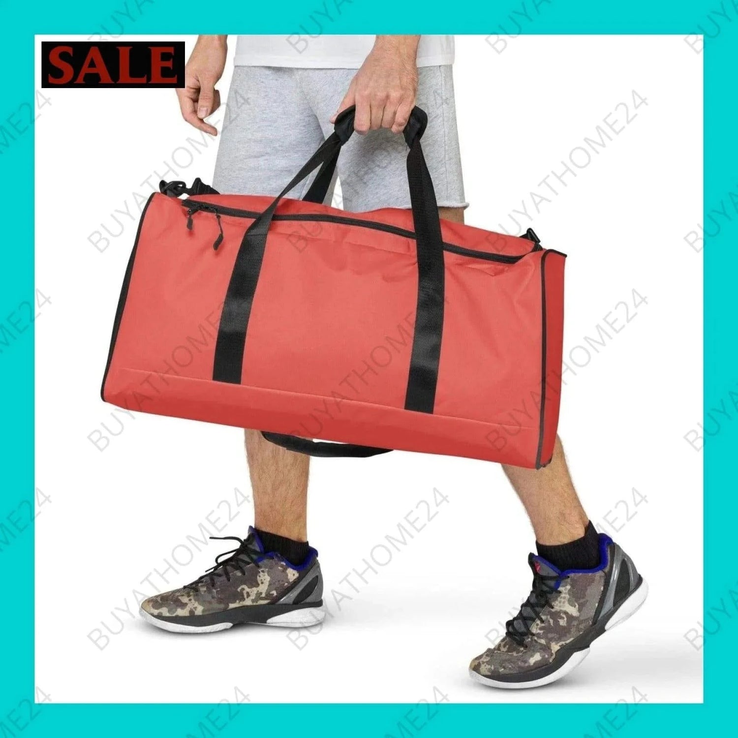 Sporttasche 55 cm × 29 cm × 29 cm - BUYATHOME24 - Textildruck - GERMANY - ACCESSOIRES, Sporttasche