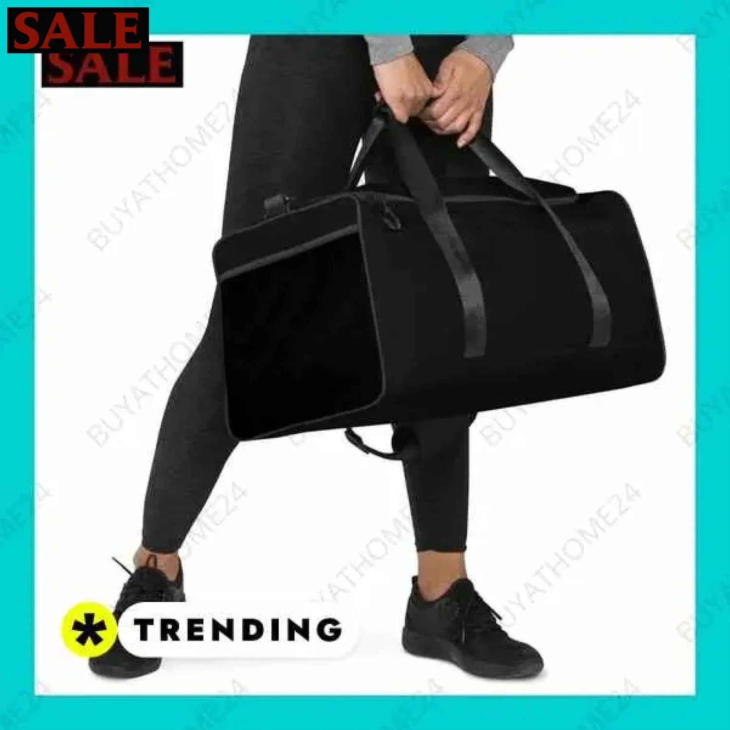• Reisetasche & Fitnesstasche I Sporttasche 55 × 29 × 29cm  Textildruck BUYATHOME24, T-Shirts BUYATHOME24, Hoodies BUYATHOME24,  Hosen BUYATHOME24, Jacken BUYATHOME24, Schuhe BUYATHOME24