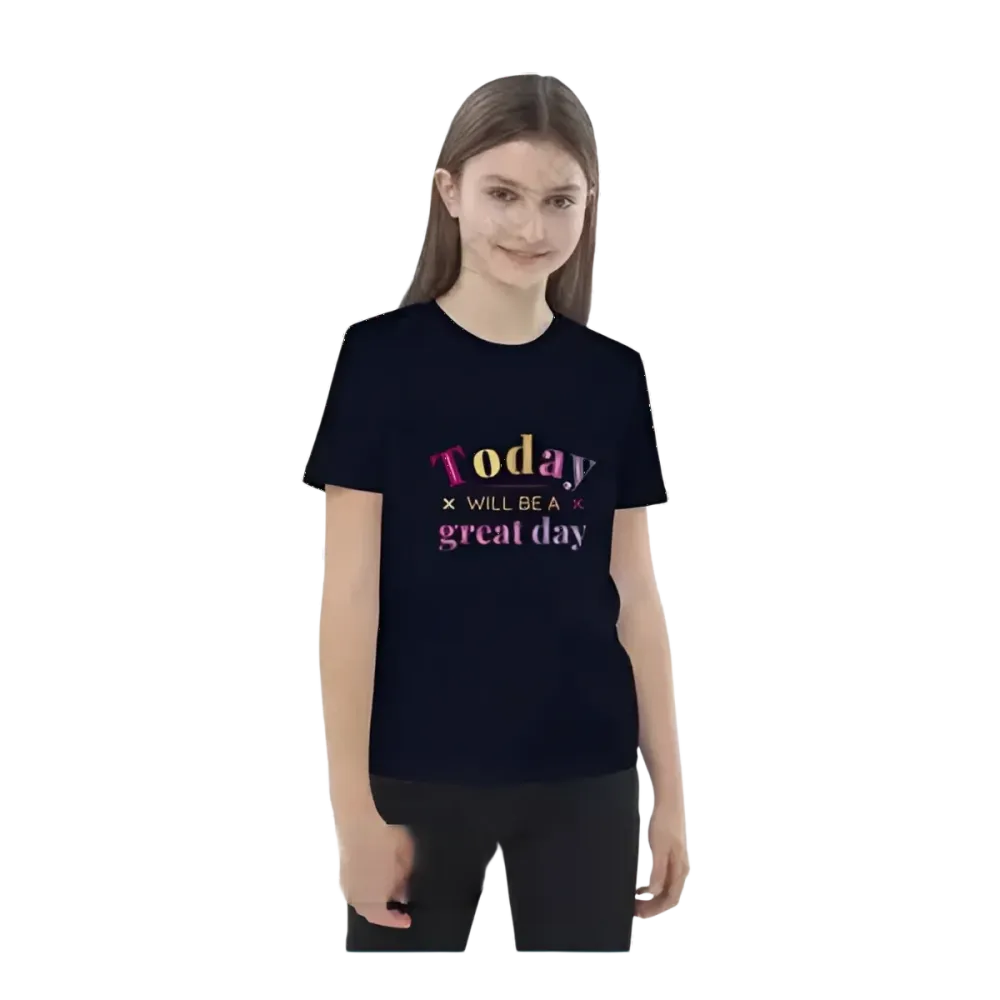 Grafik Unisex T-Shirt für Kinder 3-14 Jahre mit personalisiertem Spruch, Kurzarm, bequemes Baumwollshirt von BUYATHOME24