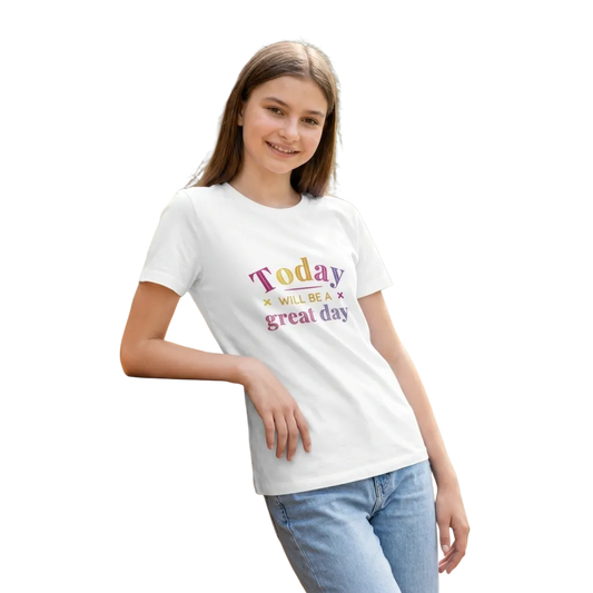 Grafik Unisex T-Shirt für Kinder, Kurzarm, personalisierbar, mit Spruch, in verschiedenen Größen für 3-14 Jahre, BUYATHOME24