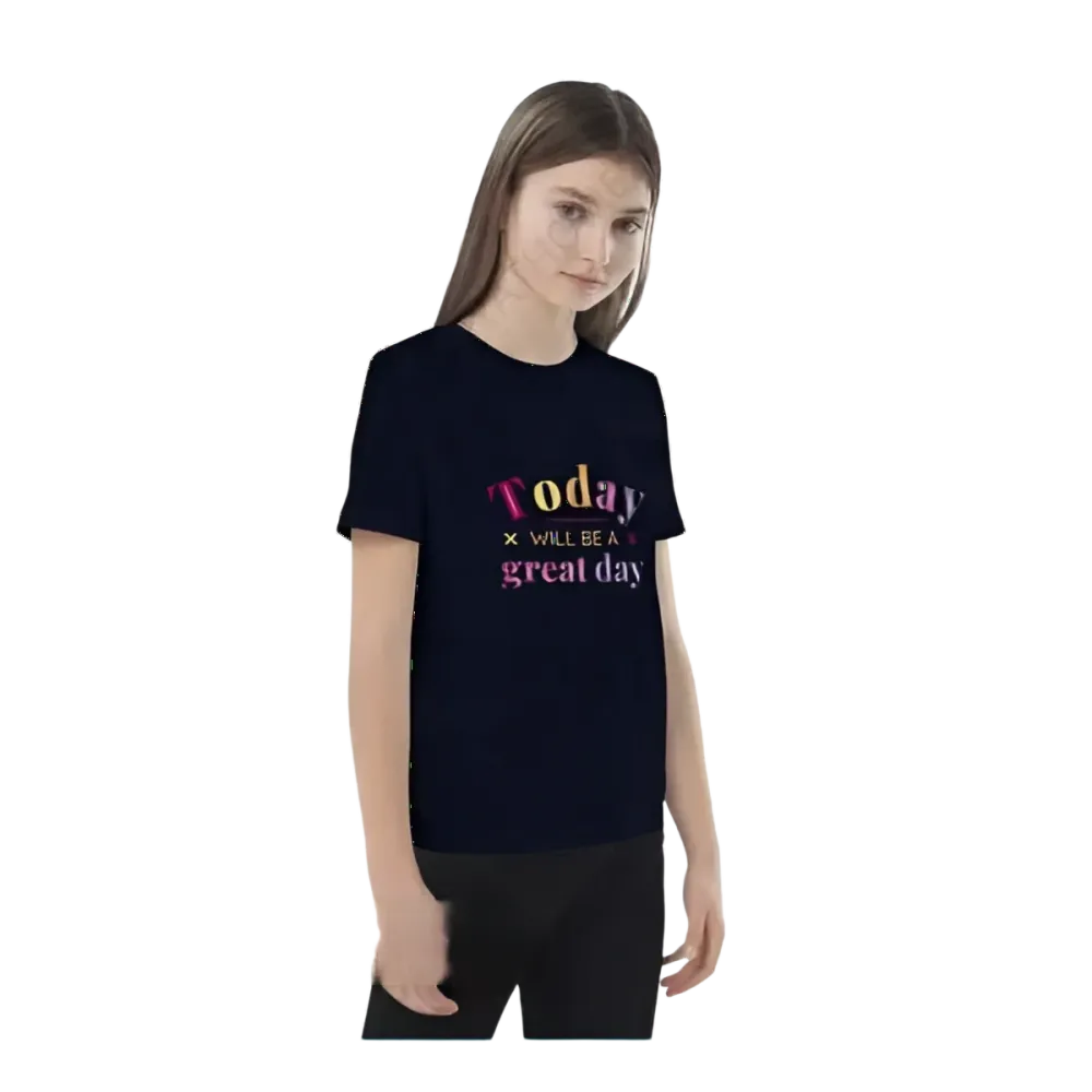 Grafik Unisex T-Shirt für Kinder 3-14 Jahre, kurzärmelig, personalisierbar, mit buntem Druck, von BUYATHOME24