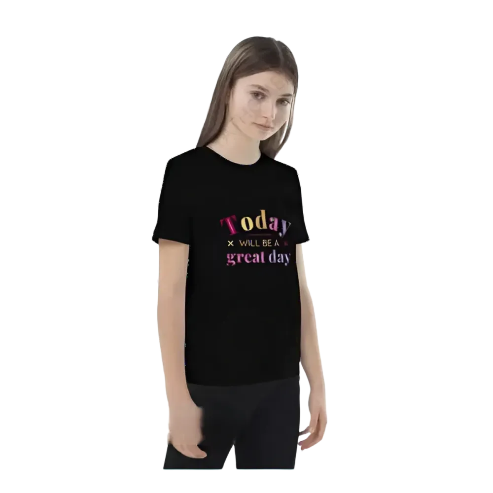 Grafik Unisex T-Shirt für Kinder von 3-14 Jahren mit personalisiertem Spruch, kurzarm, von BUYATHOME24, Mädchen-Design