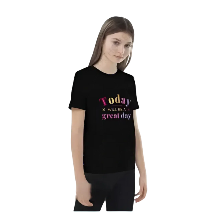 Grafik Unisex T-Shirt für Kinder von 3-14 Jahren mit personalisiertem Spruch, kurzarm, von BUYATHOME24, Mädchen-Design