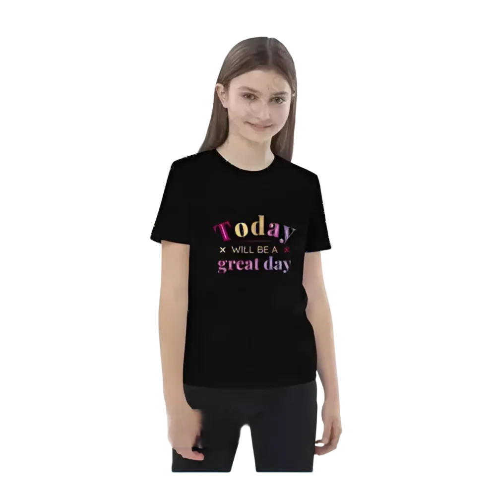 Grafik Unisex T-Shirt für Kinder 3-14 Jahre, personalisierbar, kurzärmelig, mit buntem Druck, von BUYATHOME24