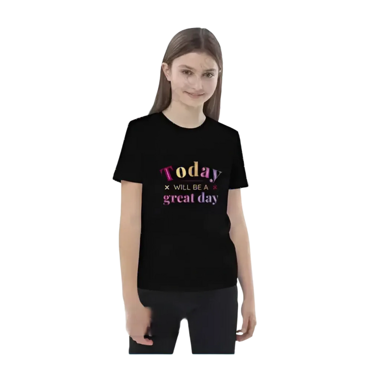 Grafik Unisex T-Shirt für Kinder 3-14 Jahre, personalisierbar, kurzärmelig, mit buntem Druck, von BUYATHOME24