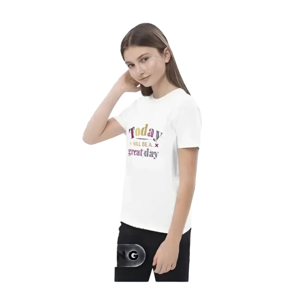 Grafik Unisex T-Shirt für Kinder von 3-14 Jahren, personalisierbares Kurzarm-Shirt mit Spruch und Druck, für Mädchen und Jungen.