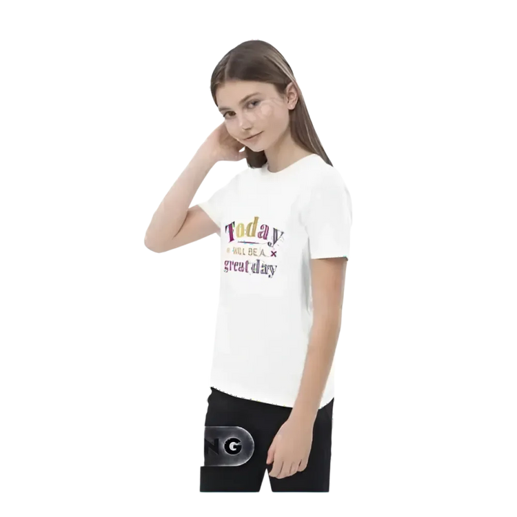 Grafik Unisex T-Shirt für Kinder von 3-14 Jahren, personalisierbares Kurzarm-Shirt mit Spruch und Druck, für Mädchen und Jungen.
