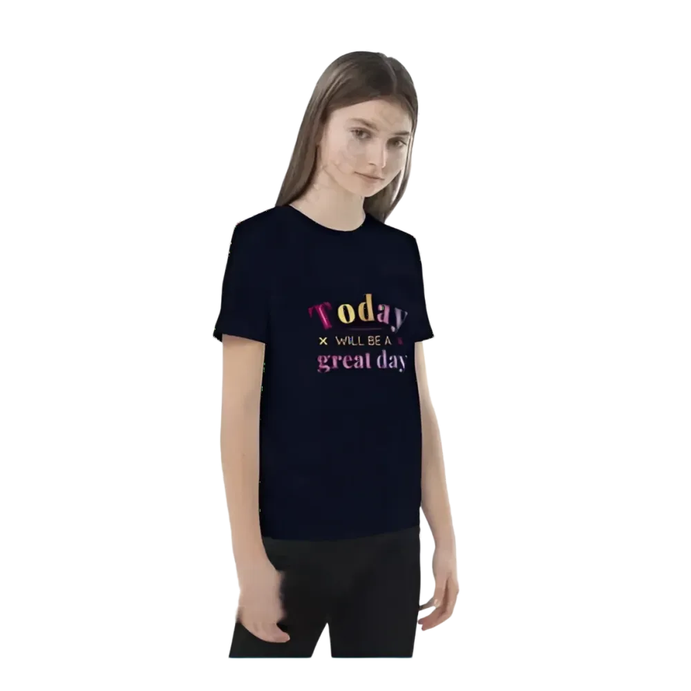 Unisex Grafik T-Shirt für Kinder 3-14 Jahre, personalisierbar, kurzärmelig, mit buntem Druck, von BUYATHOME24.