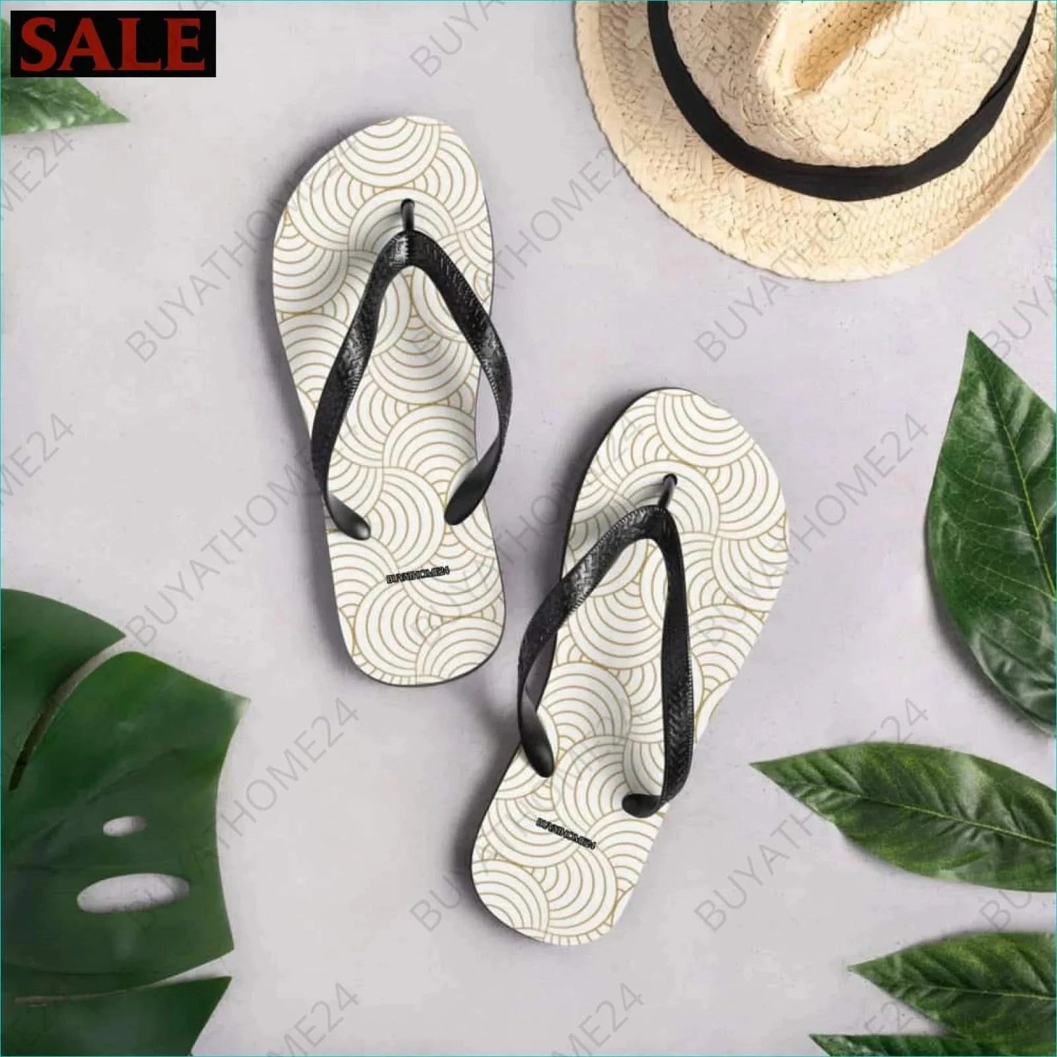 Strand Flip-Flops 37-45 - BUYATHOME24 - Textildruck - GERMANY - SCHUHE, Strand Flip-Flops