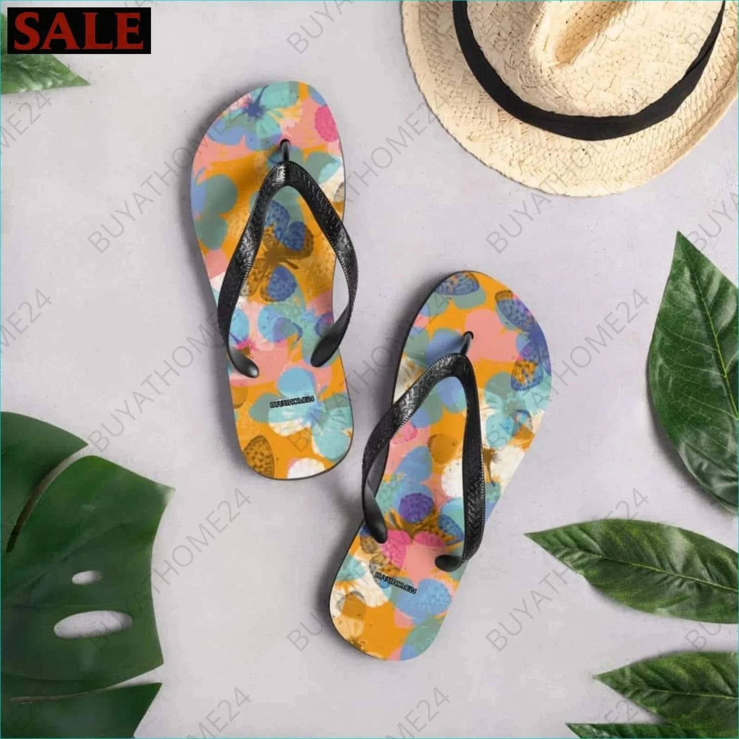 Strand Flip-Flops 37-45 - BUYATHOME24 - Textildruck - GERMANY - SCHUHE, Strand Flip-Flops