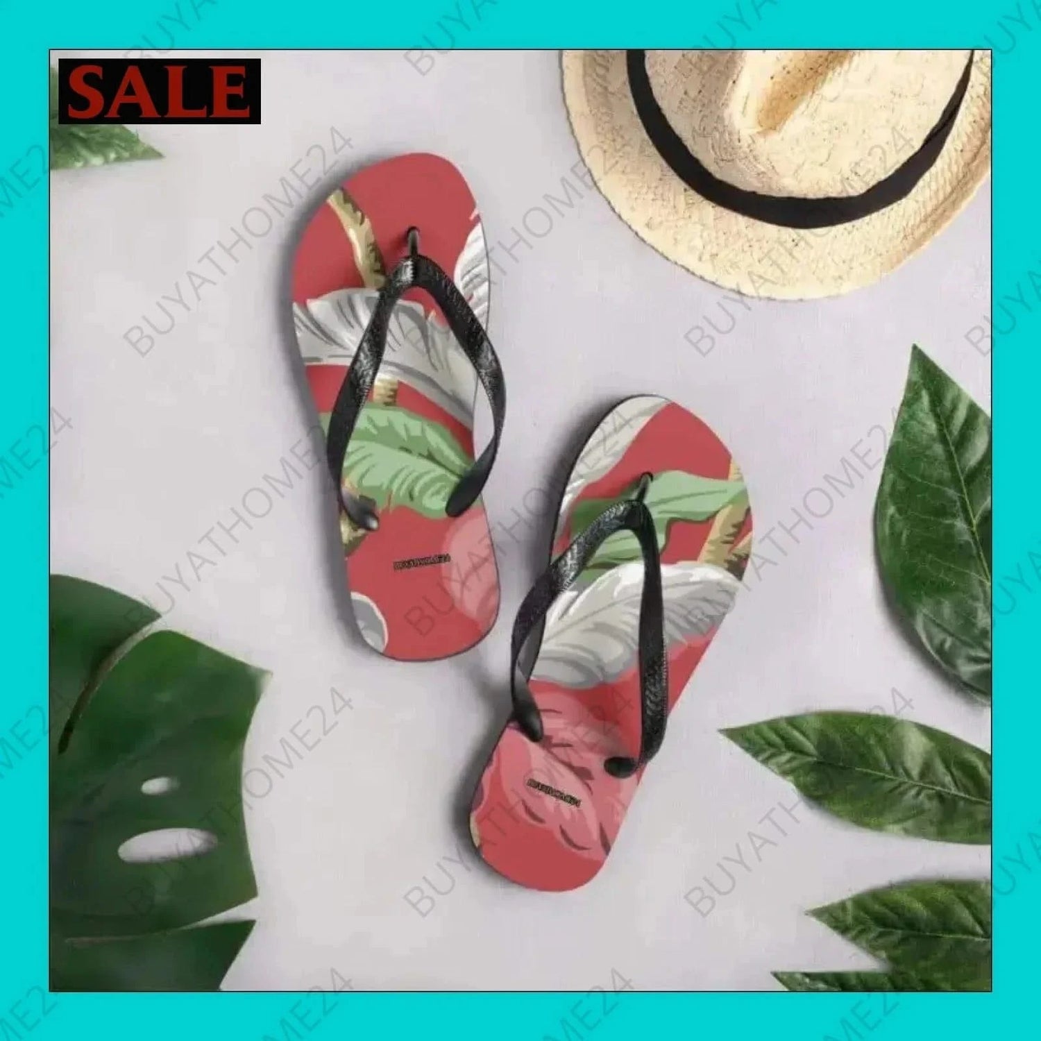 Strand Flip-Flops 37-45 - BUYATHOME24 - Textildruck - GERMANY - SCHUHE, Strand Flip-Flops