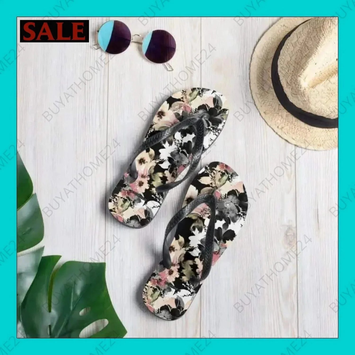 Strand Flip-Flops 37-45 - BUYATHOME24 - Textildruck - GERMANY - SCHUHE, Strand Flip-Flops