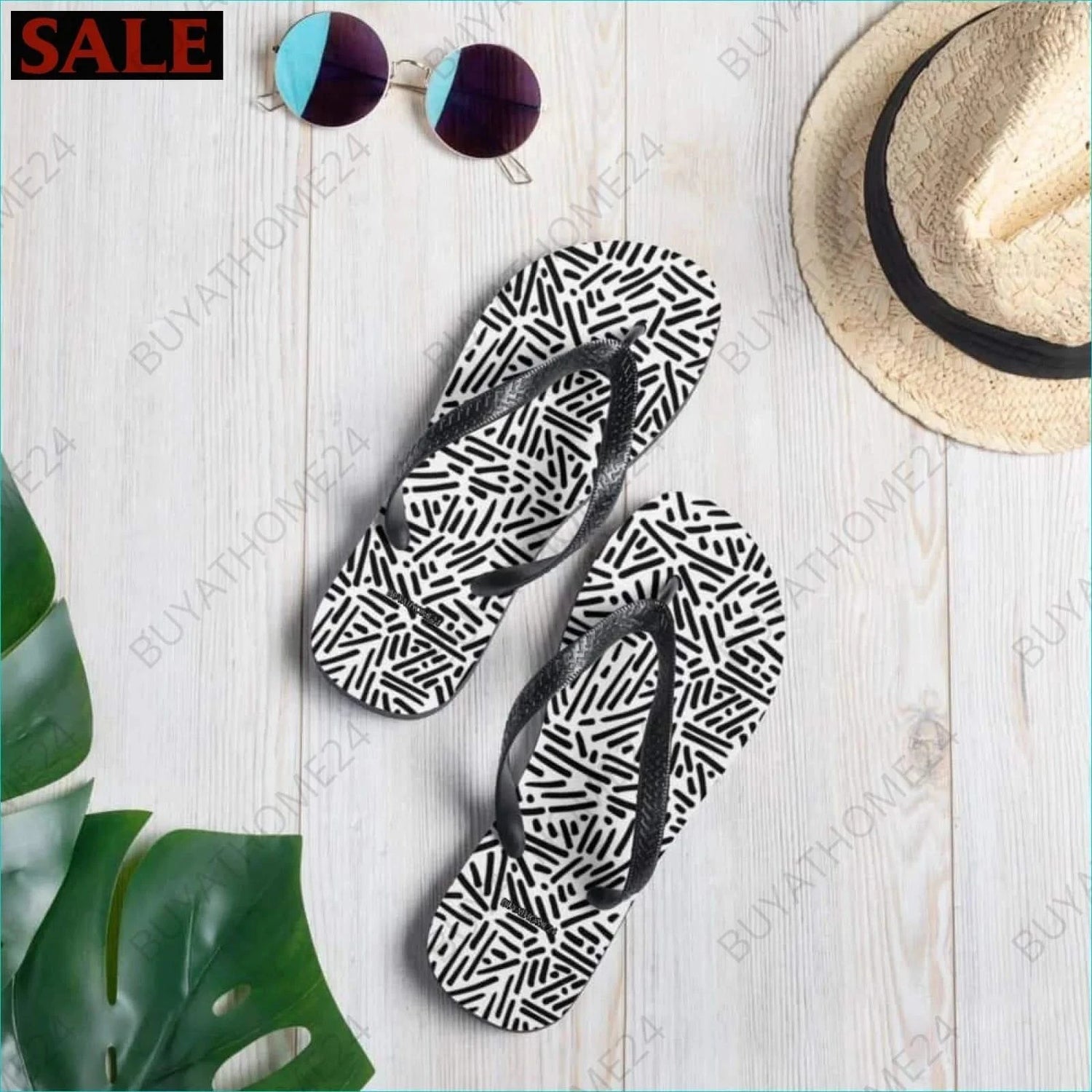 Strand Flip-Flops 37-45 - BUYATHOME24 - Textildruck - GERMANY - SCHUHE, Strand Flip-Flops