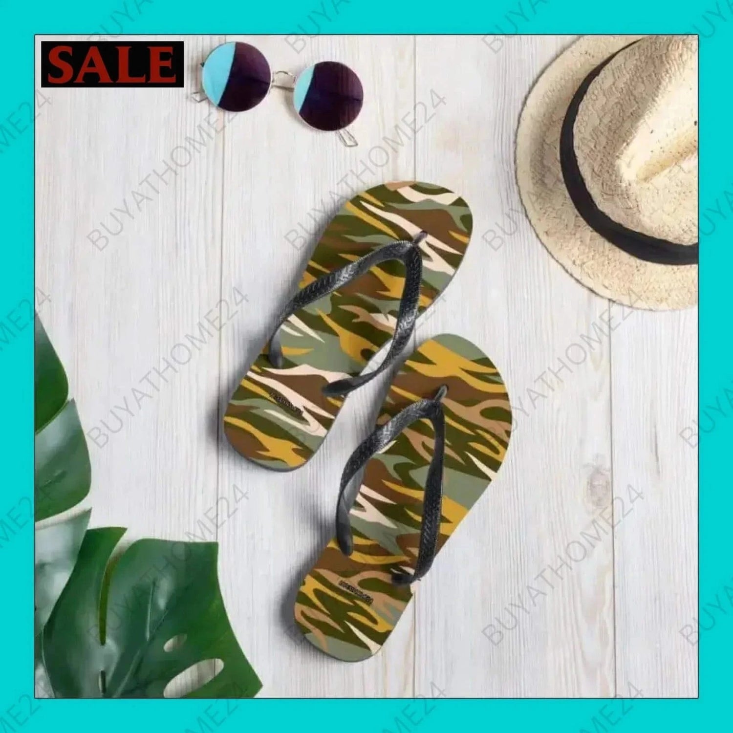 Strand Flip-Flops 37-45 - BUYATHOME24 - Textildruck - GERMANY - SCHUHE, Strand Flip-Flops