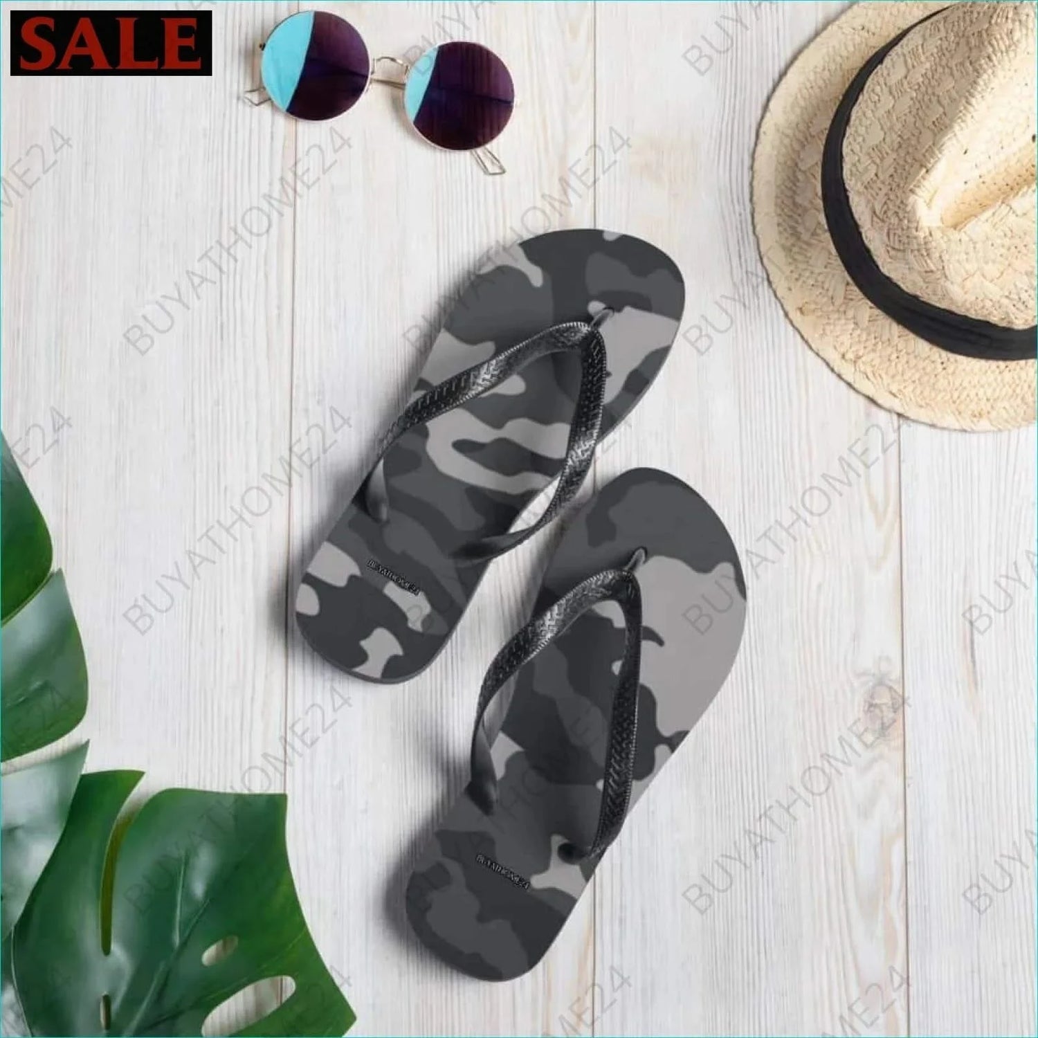 Strand Flip-Flops 37-45 - BUYATHOME24 - Textildruck - GERMANY - SCHUHE, Strand Flip-Flops