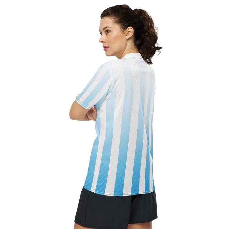 Unisex Fußball T-Shirt mit V-Ausschnitt, schnelltrocknend, in 2XS-6XL, von BUYATHOME24, Damen-Sportshirt mit Textildruck