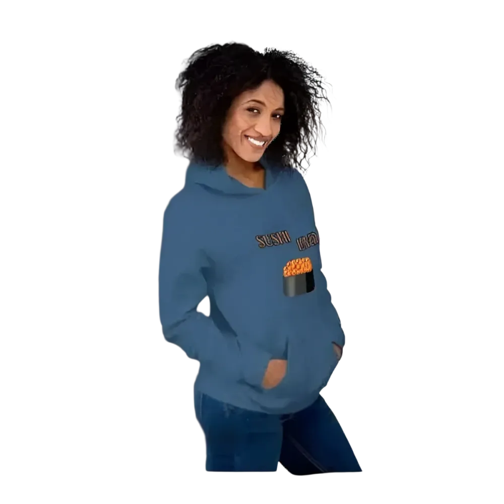 Grafik Unisex Hoodie für Sushi-Liebhaber in S bis 5XL, bequemer Kapuzenpullover für Herren und Damen, von BUYATHOME24
