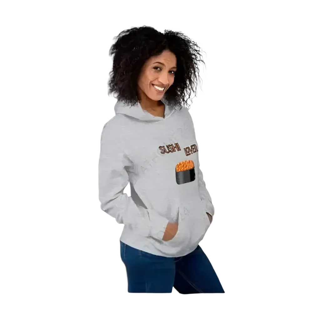 Grafik Unisex Hoodie für Sushi-Liebhaber in S bis 5XL, bequemer Kapuzenpullover für Herren und Damen, BUYATHOME24