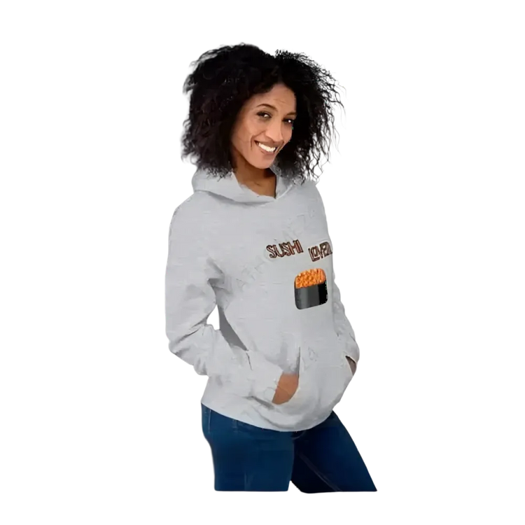Grafik Unisex Hoodie für Sushi-Liebhaber in S bis 5XL, bequemer Kapuzenpullover für Herren und Damen, BUYATHOME24