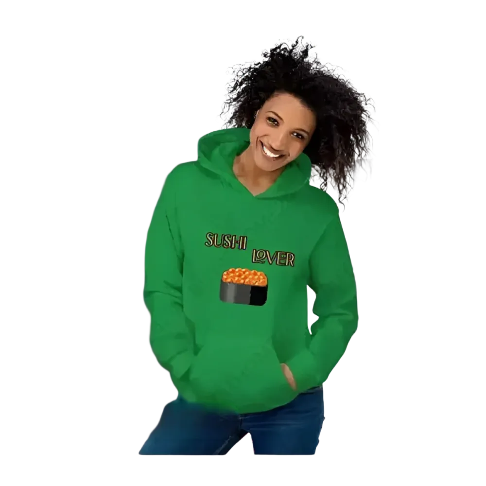 Grafik Unisex Hoodie für Sushi-Liebhaber, Herren und Damen, in S bis 5XL, mit Sushi-Design, von BUYATHOME24
