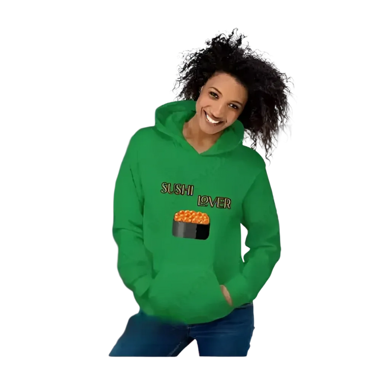 Grafik Unisex Hoodie für Sushi-Liebhaber, Herren und Damen, in S bis 5XL, mit Sushi-Design, von BUYATHOME24