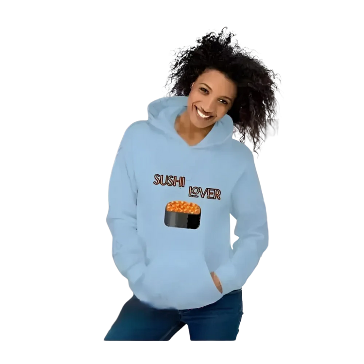 Grafik Unisex Hoodie für Sushi-Liebhaber, Herren und Damen, in S bis 5XL, mit Sushi-Motiv, von BUYATHOME24