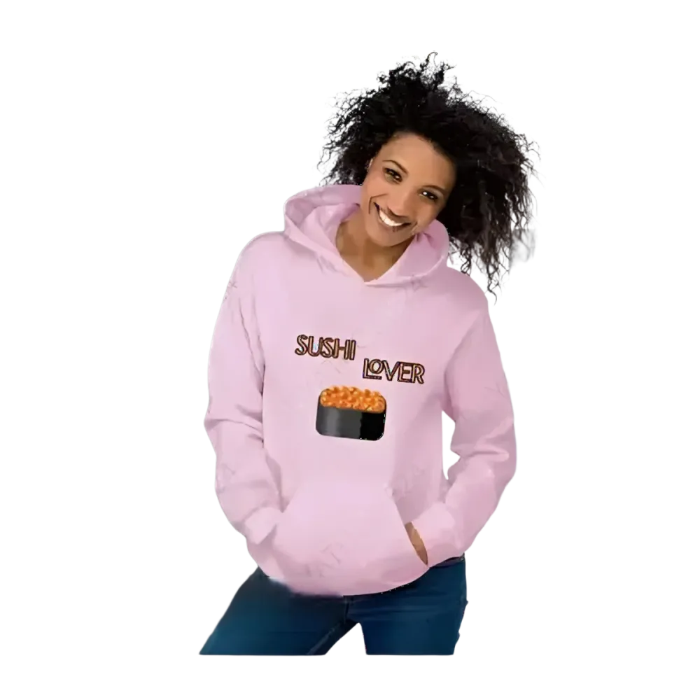 Grafik Unisex Hoodie für Sushi-Liebhaber in S bis 5XL, bequemer Kapuzenpullover für Herren und Damen, BUYATHOME24