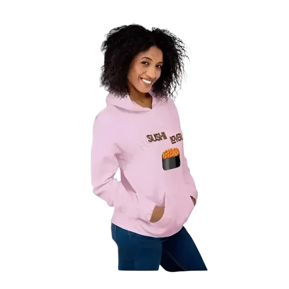 Grafik Unisex Hoodie für Sushi-Liebhaber in S bis 5XL, bequemer Kapuzenpullover für Herren und Damen, BUYATHOME24