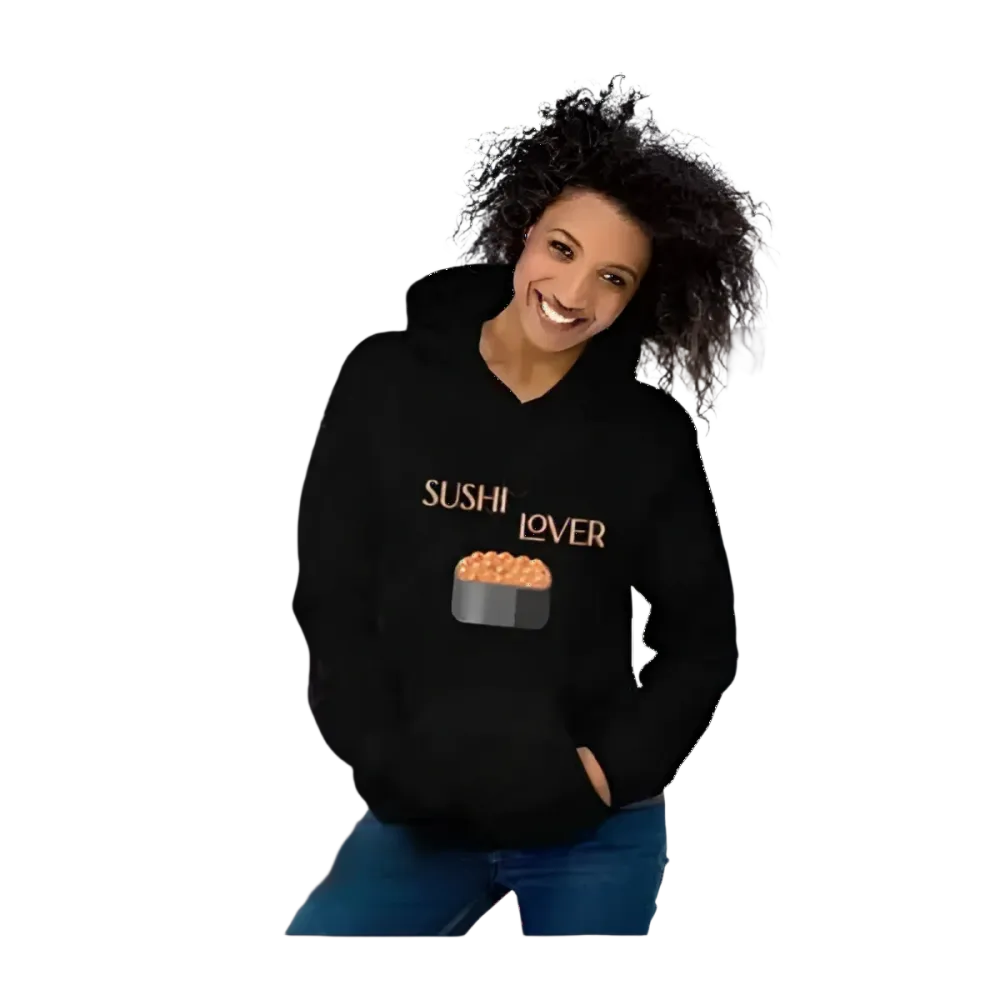 Grafik Unisex Hoodie für Sushi-Liebhaber, Herren und Damen, in S bis 5XL, mit Sushi-Motiv, von BUYATHOME24