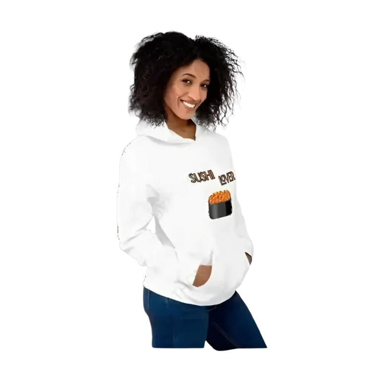 Grafik-Unisex-Hoodie mit Sushi-Motiv in S bis 5XL, Herren und Damen, bequemer Kapuzenpullover von BUYATHOME24